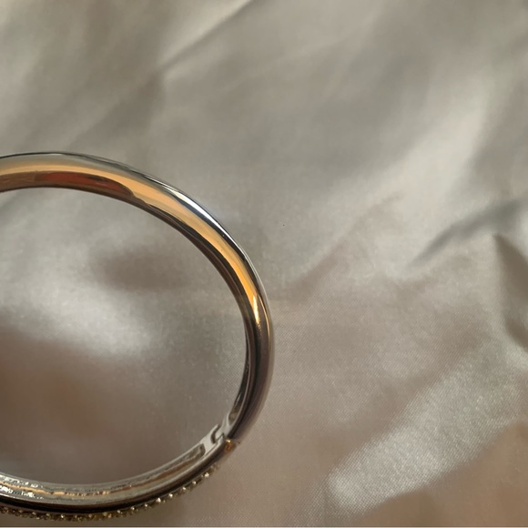 NEW! Diamond sterling silver rhodium plated  bracelet with Swarovski crystals - Picture 5 of 7